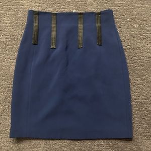 Rag & Bone skirt with real leather outlines. Size 4. Only wore once .Perfect !